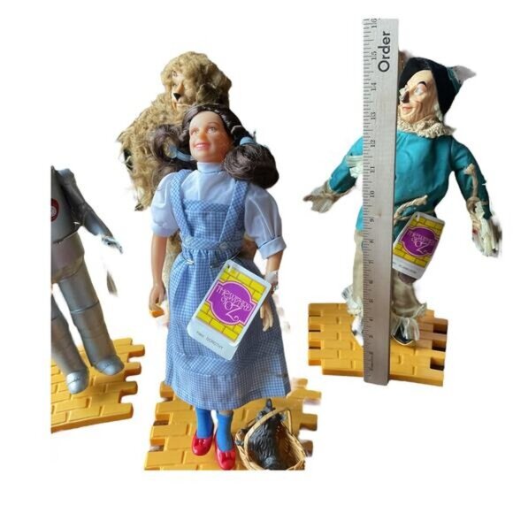 14” Vintage Wizard Of Oz Set of 4 Dolls Presents Hamilton Gifts MGM Turner 1987 - Picture 7 of 14